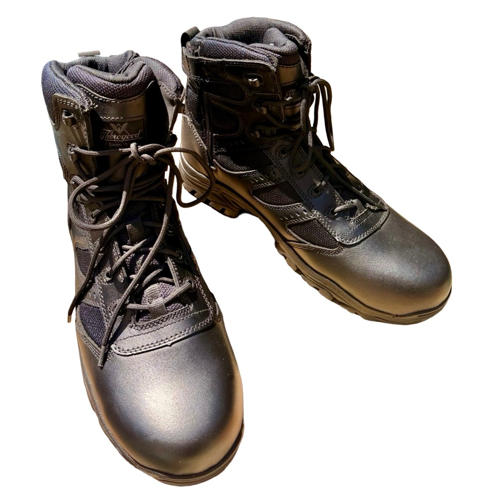 Thorogood 6" Duce Tactical Boots Mens 12W Side Zip Waterproof Composite Toe ASTM